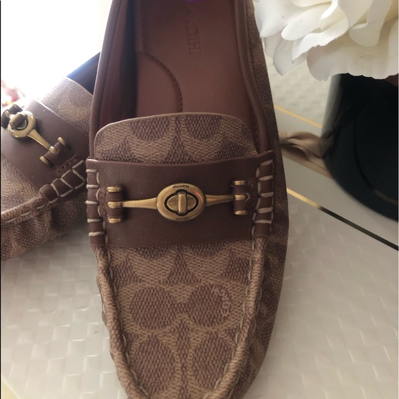 🎀 Coach Signature Crosby Driver TurnLock  Loafers - Picture 7 of 9